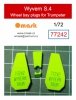 Omask 77242 Wyvern S.4 wheel bay plugs (for Trumpeter) 1/72